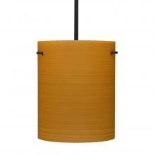 Besa Lighting 1TT-4006OK-BK - Besa Stem Pendant Tamburo 8 Black Oak 1x100W Medium Base