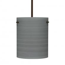 Besa Lighting 1TT-4006TN-BR-L - Besa Stem Pendant Tamburo 8 Bronze Titan 1x100W Medium Base, 15Ft. Cord