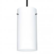 Besa Lighting 1TT-412007-BK - Besa Stem Pendant Stilo 12 Black Opal Matte 1x150W Medium Base A21