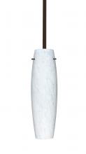 Besa Lighting 1TT-412119-BR-L - Besa Stilo 11 Stem Pendant Bronze Carrera 1x40W Medium base, 15Ft. Cord