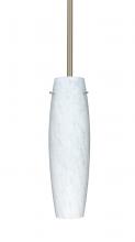 Besa Lighting 1TT-412119-MED-SN-L - Besa Stilo 11 Stem Pendant Satin Nickel Carrera 1x40W Medium base, 15Ft. Cord