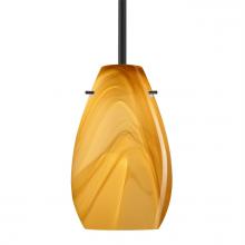 Besa Lighting 1TT-4126HN-BK - Besa Pera 9 Stem Pendant Black Honey 1x100W Medium Base