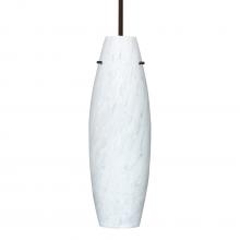 Besa Lighting 1TT-412719-LED-BR-L - Besa Suzi 18 Pendant Carrera Bronze 1x11W LED, 15Ft. Cord