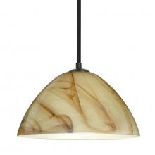 Besa Lighting 1TT-420183-BK - Besa Tessa Stem Pendant Black Mocha 1x75W Medium Base