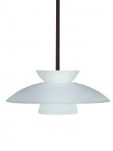 Besa Lighting 1TT-451325-BR-L - Besa Trilo 15 Stem Pendant Bronze Frost 1x75W Medium Base, 15Ft. Cord