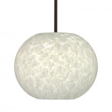 Besa Lighting 1TT-477619-BR-L - Besa Stem Pendant Luna Bronze Carrera 1x100W Medium Base, 15Ft. Cord