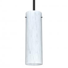 Besa Lighting 1TT-493019-BK - Besa Stem Stilo 9 Pendant Black Carrera 1x100W Medium base