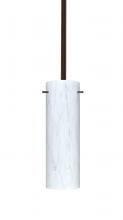 Besa Lighting 1TT-493019-BR-L - Besa Stem Stilo 9 Pendant Bronze Carrera 1x100W Medium base, 15Ft. Cord
