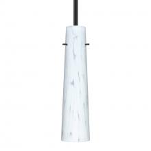 Besa Lighting 1TT-567419-BK - Besa Camino Stem Pendant Black Carrera 1x40W E12 base