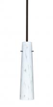 Besa Lighting 1TT-567419-BR-L - Besa Camino Stem Pendant Bronze Carrera 1x40W E12 base, 15Ft. Cord