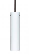 Besa Lighting 1TT-722407-BR - Besa Stem Pendant Stilo 16 Bronze Opal Matte 1x100W Medium Base