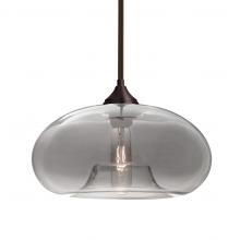 Besa Lighting 1TT-BANASM-BR-L - Besa Stem Pendant Bana Bronze Smoke 1x60W Medium Base, 15Ft. Cord