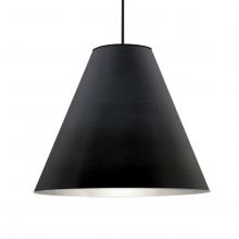 Besa Lighting 1TT-DYLANBK-LED-BK - Besa Dylan Stem Pendant, Black, Black Finish, 1x30W LED