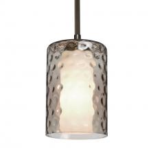 Besa Lighting 1TT-ESASM-BR - Besa, Esa Stem Pendant, Smoke, Bronze Finish, 1x60W Medium Base