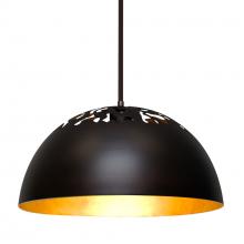 Besa Lighting 1TT-GORDY-BR-L - Besa Gordy Stem Pendant, Bronze Finish, 1x60W Medium Base, 15Ft. Cord