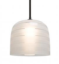 Besa Lighting 1TT-MITZI10FR-BK - Besa, Mitzi 10 Stem Pendant, Frost, Black Finish, 1x40W Medium Base