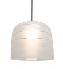 Besa Lighting 1TT-MITZI10FR-SN - Besa, Mitzi 10 Stem Pendant, Frost, Satin Nickel Finish, 1x40W Medium Base