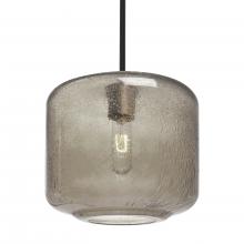 Besa Lighting 1TT-NILES10SM-BK - Besa Niles 10 Pendant, Smoke Bubble, Black Finish, 1x60W Medium Base T10