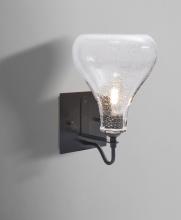 Besa Lighting 1WG-MELOCL-EDIL-BK - Besa Melo Wall, Clear Bubble, Black Finish, 1x7W LED Filament