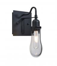 Besa Lighting 1WG-WISHCL-BK - Besa Wish Wall, Clear, Black, 1x60W Medium base