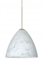 Besa Lighting 1XC-177919-SN-L - Besa Pendant Mia Satin Nickel Carrera 1x50W MAX GY6.35 Base, 15Ft. Cord