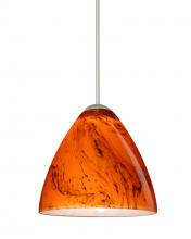 Besa Lighting 1XC-1779HB-LED-SN-L - Besa Pendant Mia Satin Nickel Habanero 1x5W LED, 15Ft. Cord