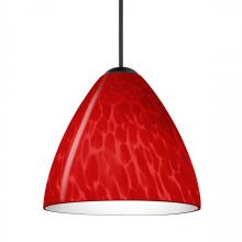 Besa Lighting 1XC-1779RC-BK - Besa Pendant Mia, Black Finish, Red Cloud 1x50W MAX GY6.35 Base