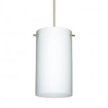 Besa Lighting 1XC-440407-SN-277-DIM010 - Besa Stilo 7 Pendant Satin Nickel Opal Matte 1x50W MAX GY6.35 Base, 277V, 0-10V Dimming