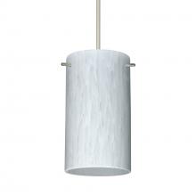 Besa Lighting 1XC-440419-SN-L - Besa Stilo 7 Pendant Satin Nickel Carrera 1x50W MAX GY6.35 Base, 15Ft. Cord