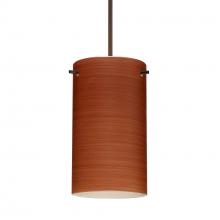 Besa Lighting 1XC-4404CH-BR-DIM010 - Besa Stilo 7 Pendant Bronze Cherry 1x50W MAX GY6.35 Base, 0-10V Dimming