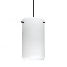 Besa Lighting 1XC-4404KR-LED-BK-L - Besa Stilo 7 Pendant Chalk Black 1x5W LED, 15Ft. Cord