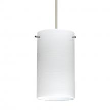 Besa Lighting 1XC-4404KR-SN-277 - Besa Stilo 7 Pendant Satin Nickel Chalk 1x50W MAX GY6.35 Base, 277V