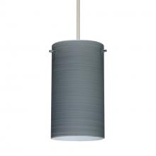 Besa Lighting 1XC-4404TN-SN-277 - Besa Stilo 7 Pendant Satin Nickel Titan 1x50W MAX GY6.35 Base, 277V