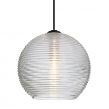 Besa Lighting 1XC-461500-BK - Besa Pendant Kristall 6, Black Finish, Clear 1xMAX GY6.35 Base