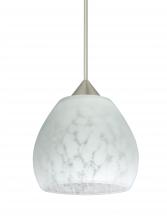 Besa Lighting 1XC-560519-LED-SN-L - Besa Pendant Tay Tay Satin Nickel Carrera 1x5W LED, 15Ft. Cord
