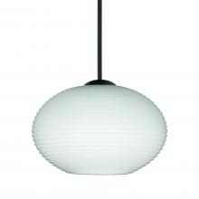 Besa Lighting 1XC-561207-BK - Besa Pendant Lasso, Black Finish, Opal Matte 1x50W MAX GY6.35 Base