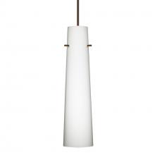 Besa Lighting 1XC-567407-BR-DIM010 - Besa Camino Pendant Bronze Opal Matte 1x50W MAX GY6.35 Base, 0-10V Dimming