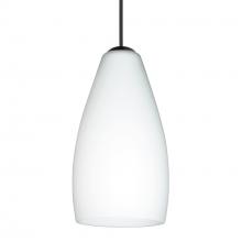 Besa Lighting 1XC-719807-BK - Besa Pendant Karli, Black Finish, Opal Matte 1x50W MAX GY6.35 Base