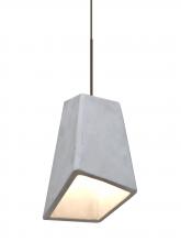 Besa Lighting 1XC-SKIPNA-LED-BR-L - Besa Skip Cord Pendant, Natural, Bronze Finish, 1x9W LED, 15Ft. Cord