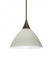 Besa Lighting 1XT-1743KR-BR-L - Besa Pendant Domi Bronze Chalk 1x50W MAX GY6.35 Base, 15Ft. Cord