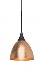 Besa Lighting 1XT-1758CF-BR - Besa Divi Pendant, Copper Foil, Bronze, 1x50W Halogen