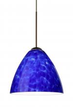 Besa Lighting 1XT-177986-LED-BR-L - Besa Pendant Mia Bronze Blue Cloud 1x5W LED, 15Ft. Cord
