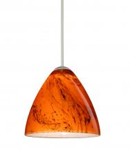 Besa Lighting 1XT-1779HB-SN-L - Besa Pendant Mia Satin Nickel Habanero 1x50W MAX GY6.35 Base, 15Ft. Cord