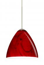 Besa Lighting 1XT-1779MA-LED-SN-L - Besa Pendant Mia Satin Nickel Magma 1x5W LED, 15Ft. Cord