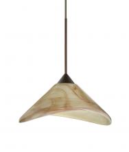 Besa Lighting 1XT-191383-LED-BR-L - Besa Pendant Hoppi Bronze Mocha 1x3W LED, 15Ft. Cord