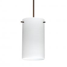 Besa Lighting 1XT-4404KR-LED-BR-L - Besa Stilo 7 Pendant Chalk Bronze 1x5W LED, 15Ft. Cord