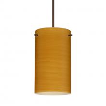 Besa Lighting 1XT-4404OK-BR-DIM010 - Besa Stilo 7 Pendant Bronze Oak 1x50W MAX GY6.35 Base, 0-10V Dimming