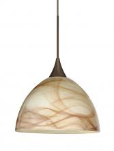 Besa Lighting 1XT-467983-BR-L - Besa Pendant Brella Bronze Mocha 1x50W MAX GY6.35 Base, 15Ft. Cord