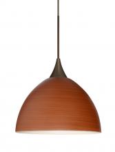 Besa Lighting 1XT-4679CH-LED-BR-L - Besa Pendant Brella Bronze Cherry 1x5W LED, 15Ft. Cord