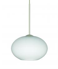 Besa Lighting 1XT-561207-SN-L - Besa Pendant Lasso Satin Nickel Opal Matte 1x50W MAX GY6.35 Base, 15Ft. Cord